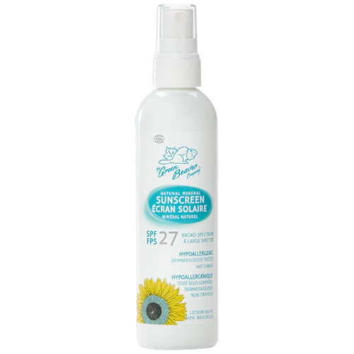 Green Beaver 100% Natural SPF 27 Sunscreen Spray for Adults